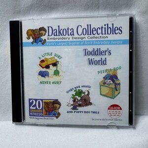 Dakota Collectibles Emb CD Toddler's World 20 Designs Multi Format 4X4 Sewing F